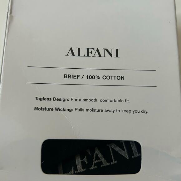 Alfani Men's Four Pack 100% Black Tagless Underwear Briefs XXL New - Picture 3 of 6